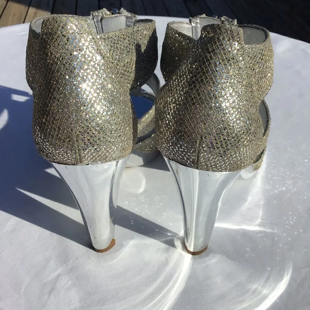 MICHAEL Michael Kors Berkley T-Strap Sandals Silver